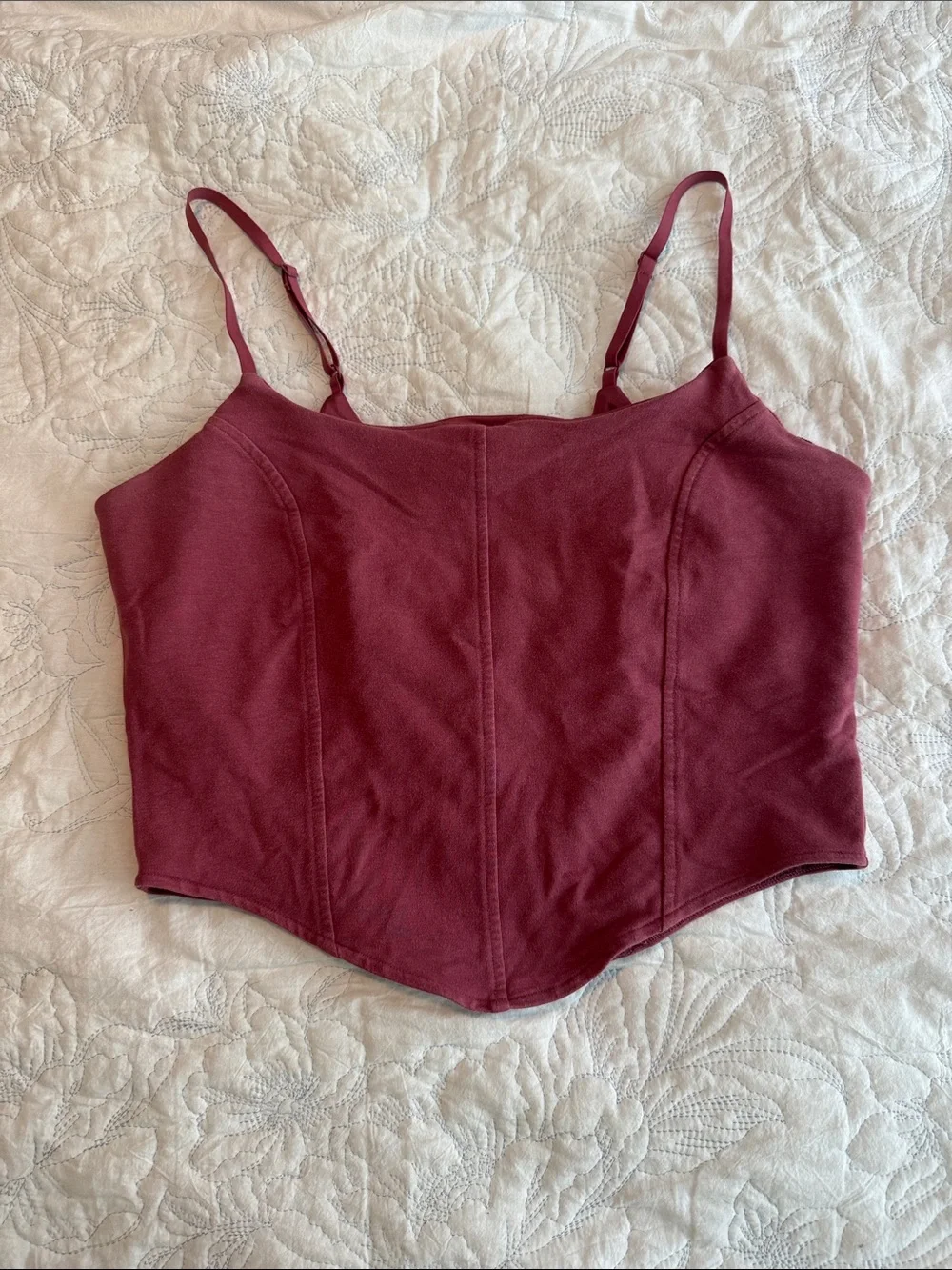 ALO Yoga Corset-Style Cropped Cami